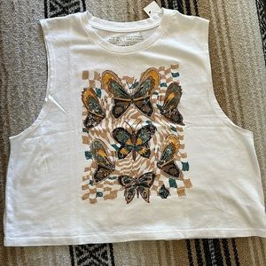 VOLCOM Be Easy Babe Womens Crop Tank Top